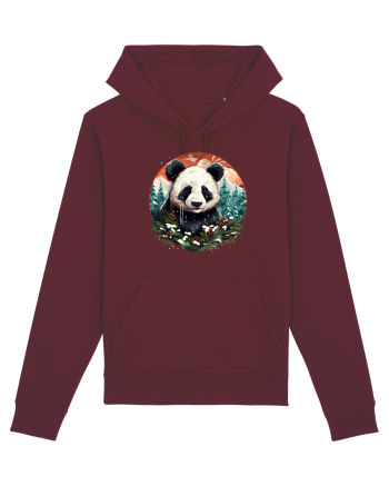 Christmas Panda Burgundy