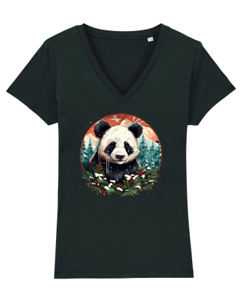Christmas Panda Black