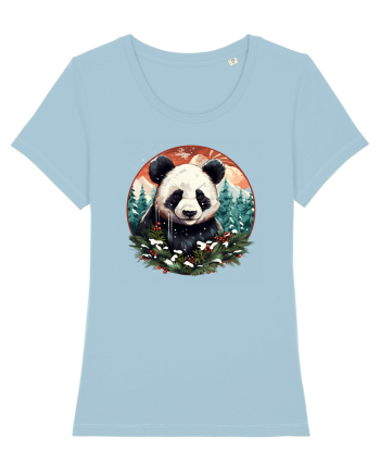 Christmas Panda Sky Blue