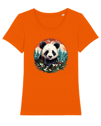 Christmas Panda Bright Orange