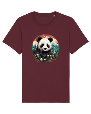 Christmas Panda Burgundy