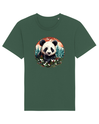 Christmas Panda Bottle Green