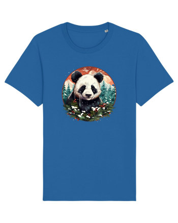 Christmas Panda Royal Blue