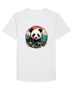 Christmas Panda Tricou mânecă scurtă guler larg Bărbat Skater