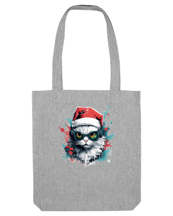 Christmas cat Heather Grey
