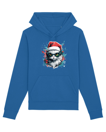 Christmas cat Royal Blue