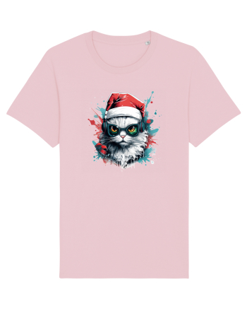 Christmas cat Cotton Pink