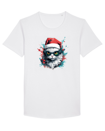Christmas cat White