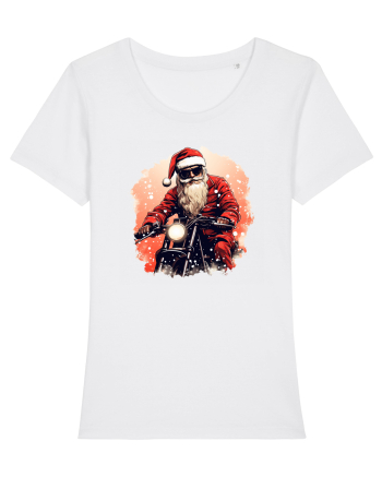 Rocker Santa  White