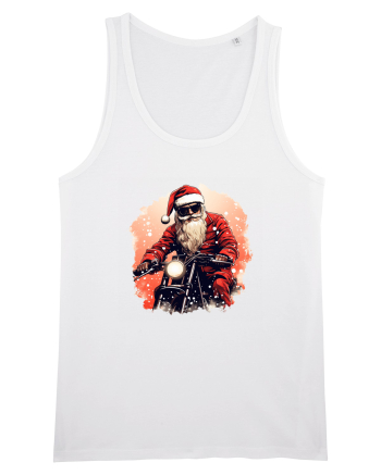 Rocker Santa  White