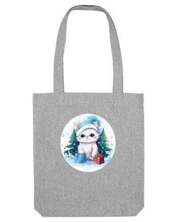 Christmas cat Heather Grey