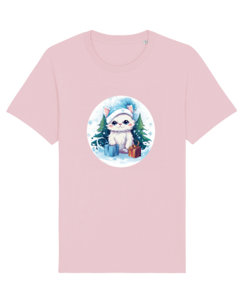 Christmas cat Cotton Pink
