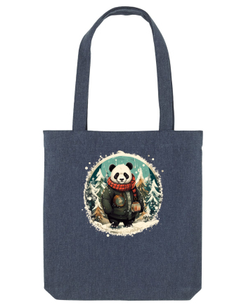 Christmas Panda Midnight Blue