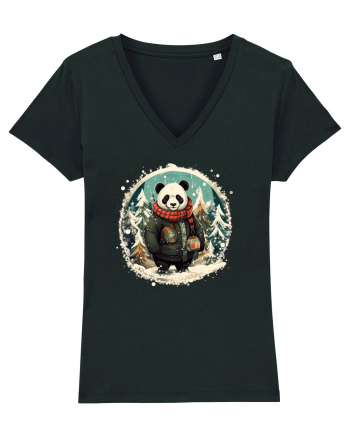 Christmas Panda Black