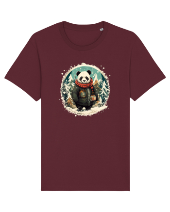 Christmas Panda Burgundy