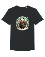 Christmas Panda Tricou mânecă scurtă guler larg Bărbat Skater