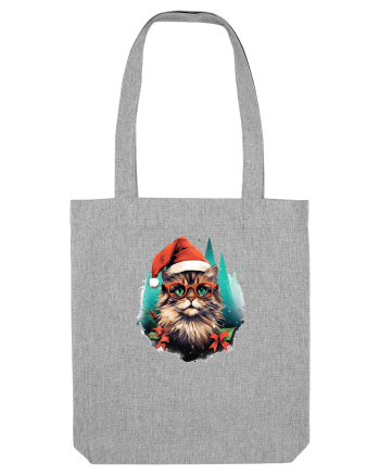 Christmas cat Heather Grey