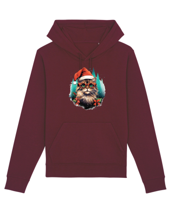 Christmas cat Burgundy