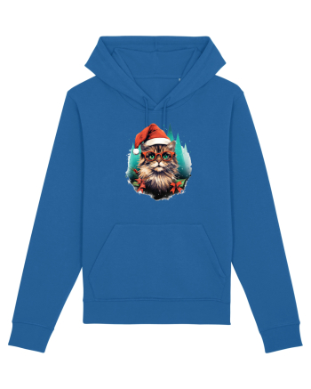 Christmas cat Royal Blue
