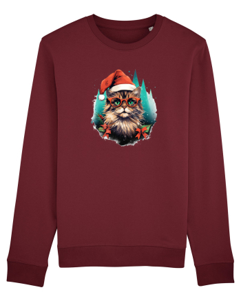 Christmas cat Burgundy