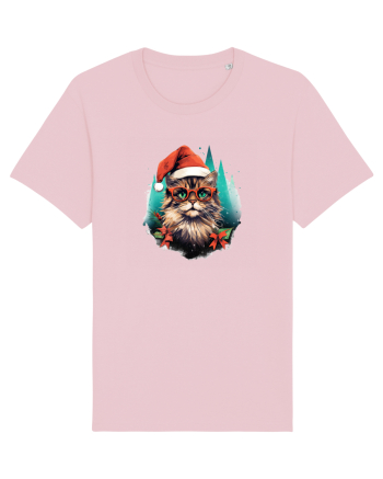 Christmas cat Cotton Pink