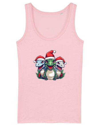 Christmas dinosaur party Cotton Pink