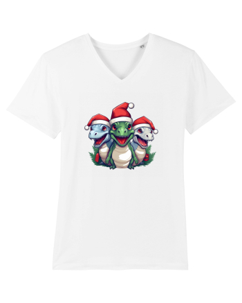Christmas dinosaur party White