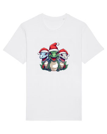 Christmas dinosaur party White