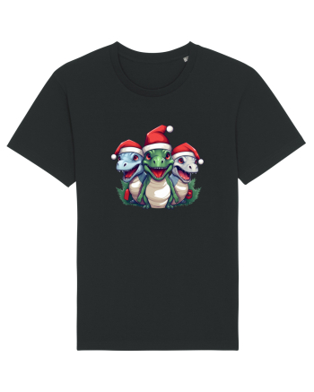 Christmas dinosaur party Black