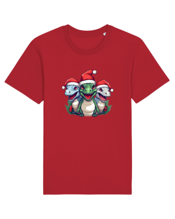 Christmas dinosaur party Red