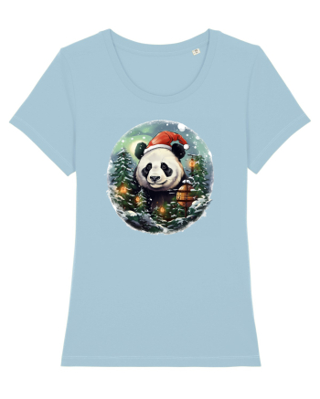 Christmas Panda Sky Blue