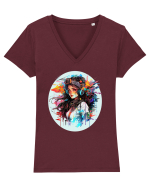 Urban  Girl Tricou mânecă scurtă guler V Damă Evoker