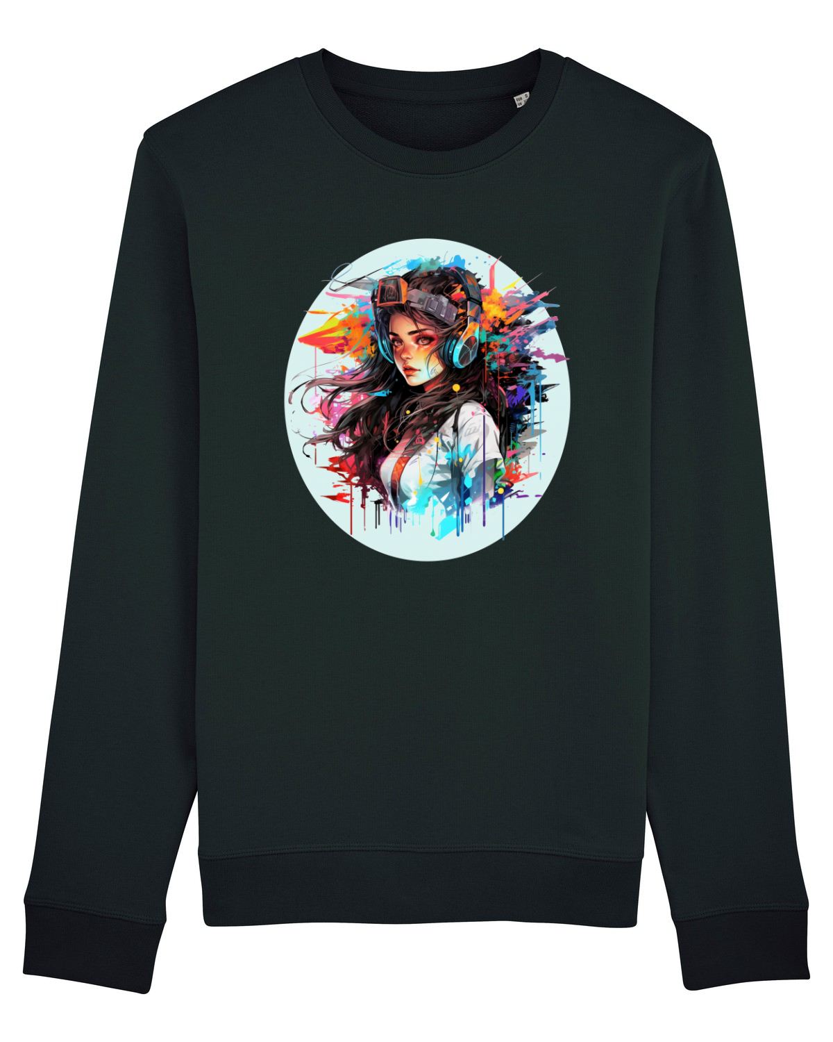 Bluză mânecă lungă Unisex Rise Black