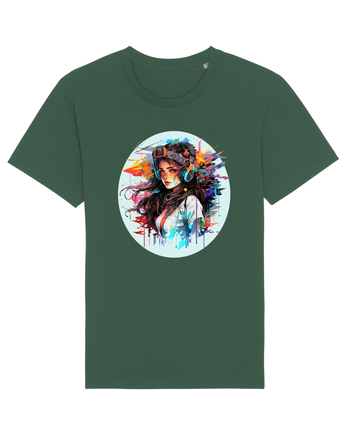 Tricou mânecă scurtă Unisex Rocker Bottle Green