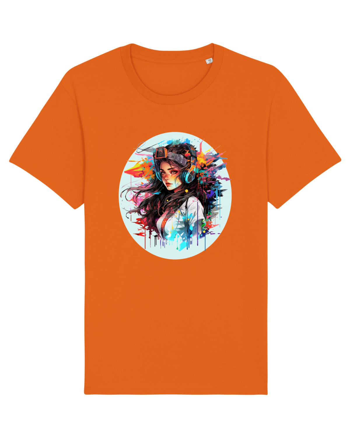 Tricou mânecă scurtă Unisex Rocker Bright Orange