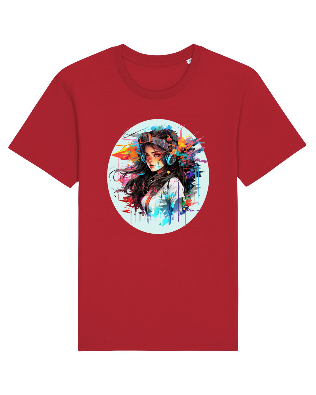 Tricou mânecă scurtă Unisex Rocker Red