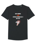 SUNT NORMAL! Tricou mânecă scurtă guler larg Bărbat Skater