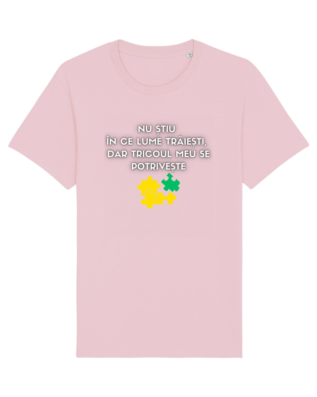 Tricou mânecă scurtă Unisex Rocker Cotton Pink