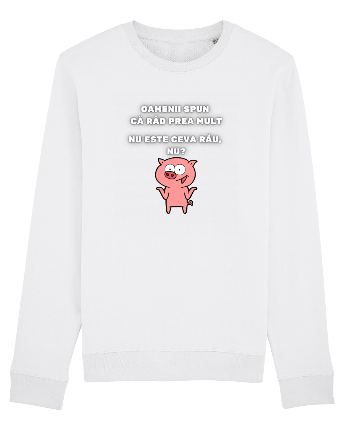 Bluză mânecă lungă Unisex Rise White