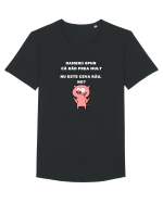 RÂD PREA MULT - PORCUȘOR Tricou mânecă scurtă guler larg Bărbat Skater