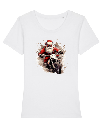 Rocker Santa  White
