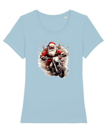 Rocker Santa  Sky Blue
