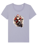 Rocker Santa  Tricou mânecă scurtă guler larg fitted Damă Expresser