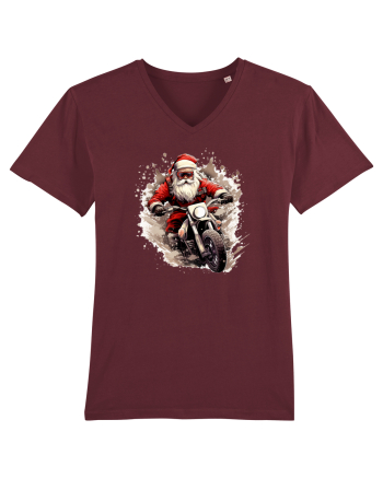 Rocker Santa  Burgundy