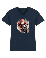 Rocker Santa  Tricou mânecă scurtă guler V Bărbat Presenter