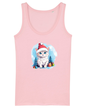 Christmas cat Cotton Pink