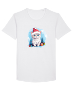 Christmas cat Tricou mânecă scurtă guler larg Bărbat Skater