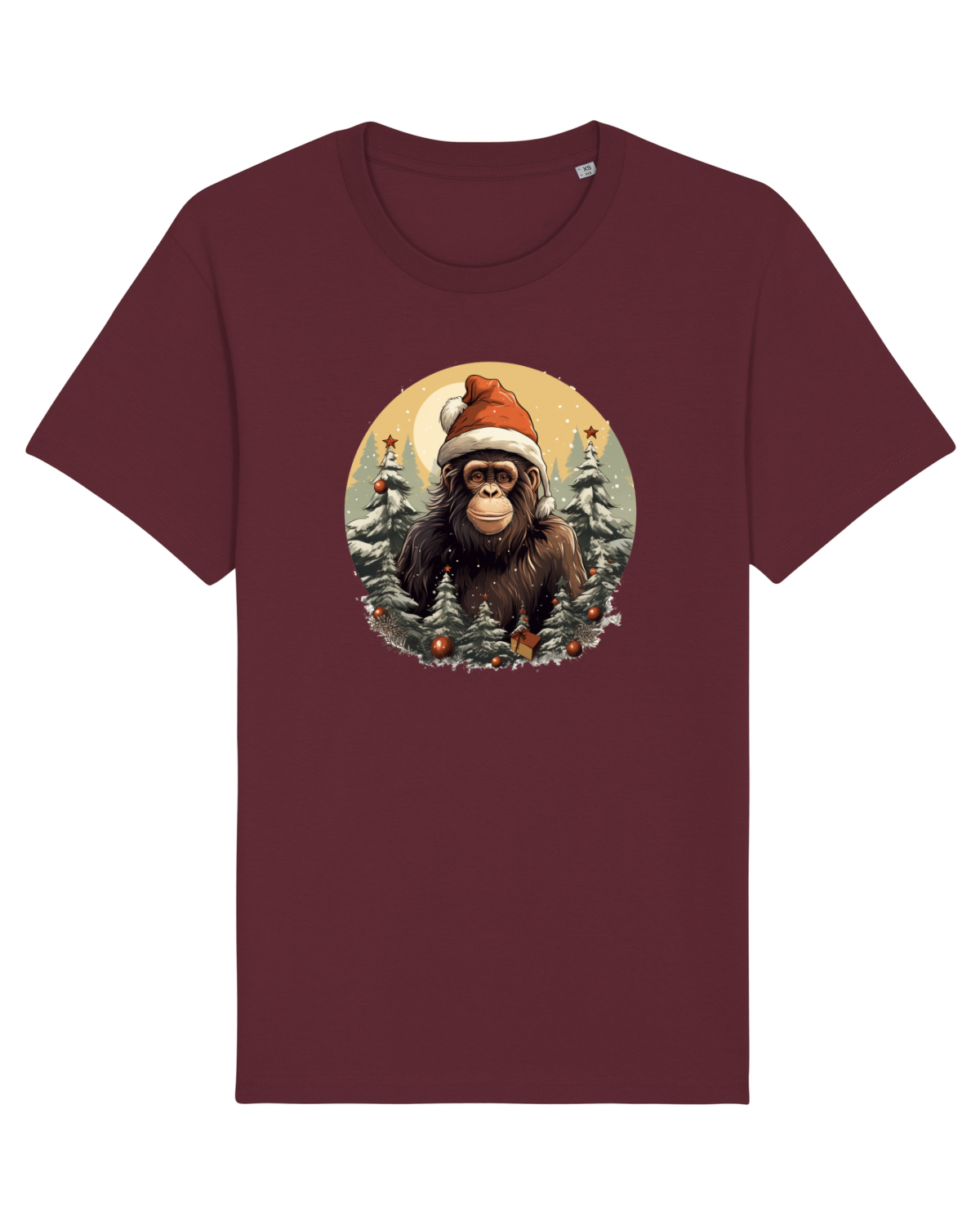 Tricou mânecă scurtă Unisex Rocker Burgundy