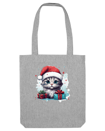 Christmas cat Heather Grey