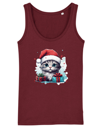 Christmas cat Burgundy